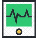 EKG Bildschirm Elektrokardiogramm Symbol