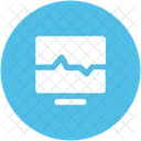 EKG Herzschlag Bildschirm Icon