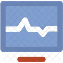 EKG Herzschlag Bildschirm Symbol