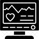 EKG Aufzeichnung Kardiogramm Pulsfrequenz Symbol