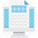 EKG-Bericht  Symbol