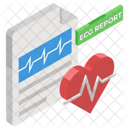 EKG-Bericht  Symbol