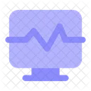 EKG Gerat Elektrokardiogramm Herzschlag Symbol