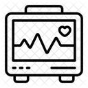 EKG Elektrokardiogramm Maschine Symbol