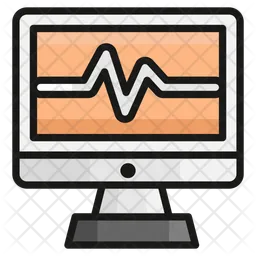 EKG-Gerät  Symbol