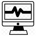 EKG Elektrokardiogramm Maschine Symbol