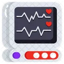 EKG Elektrokardiogramm Maschine Symbol