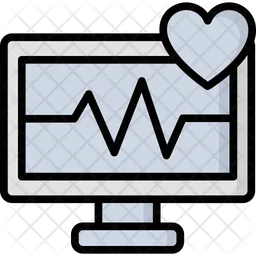 EKG-Gerät  Symbol