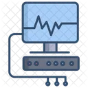 EKG Gerat Beatmungsgerat Kardiogrammgerat Symbol