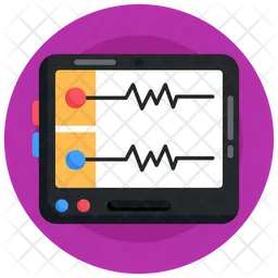 EKG-Gerät  Symbol
