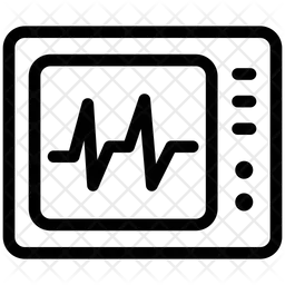 EKG-Gerät  Symbol