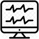 Monitor EKG Gerat Herzschlag Symbol