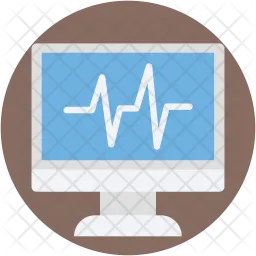 EKG-Gerät  Symbol