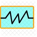 Krankenhaus Lesen EKG Symbol