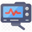 EKG Monitor Herzpflege Herzgesundheit Symbol