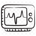 EKG Monitor Elektrokardiogramm Herzschlagmonitor Symbol