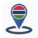 Gambia Bandera Icono