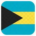 Las Bahamas Bandera Icono