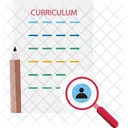 Biografia Profesiones Y Trabajos Curriculum Icono