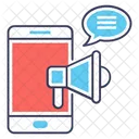 Marketing Movil Marketing Digital Promocion Movil Icono