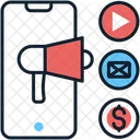 El marketing móvil  Icono