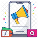 Marketing Movil Marketing Digital Anuncios Moviles Icono