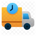 Camion Tiempo Entrega Icono