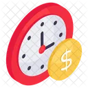 El Tiempo Es Dinero Tiempo De Negocios Eficiencia Icon