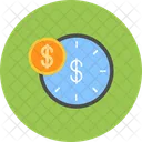 Dinero Tiempo Reloj Icon