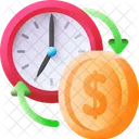El Tiempo Es Dinero Dinero Tiempo Icono