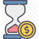 El Tiempo Es Dinero Reloj De Arena Tiempo Icon