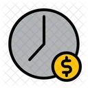 El Tiempo Es Dinero Reloj Dolar Icon