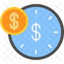 Dinero Tiempo Reloj Icon