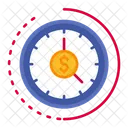 Dinero Tiempo Reloj Icon