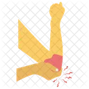 Elbow Bleeding Blood Dripping Elbow Pain Icon