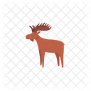 Elch Hirsch Tier Symbol