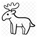 Elch Tier Rentier Symbol