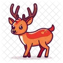 Elch Hirsch Tier Symbol