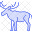 Elch Saugetier Geweih Symbol