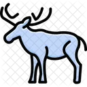 Elch Saugetier Geweih Symbol