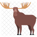 Elch Hirsch Tier Symbol