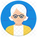 Senior Person Old Woman Senior Citizen Icon
