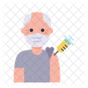 Elder Man Vaccination  アイコン