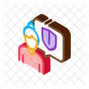 Old Shield Woman Icon