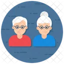 Caretaker Elderly Old Woman Icon