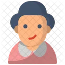 Elderly Grandmother Old Icon