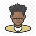 Elderly Black Female  Icon