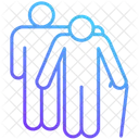 Elderly Care And Support Old Person Old Man Icon