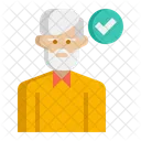 Elderly Man  Icon