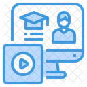 Computer Elearning Lesson Icon
